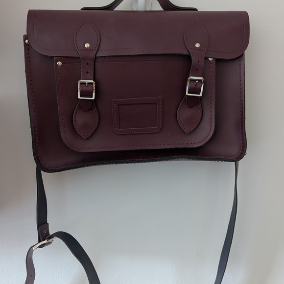 Oxblood Cambridge Satchel Co leather satchel - Picture 1 of 4